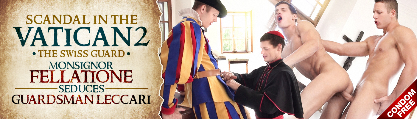 Monsignor Fellatione seduces Guardsman Leccari 